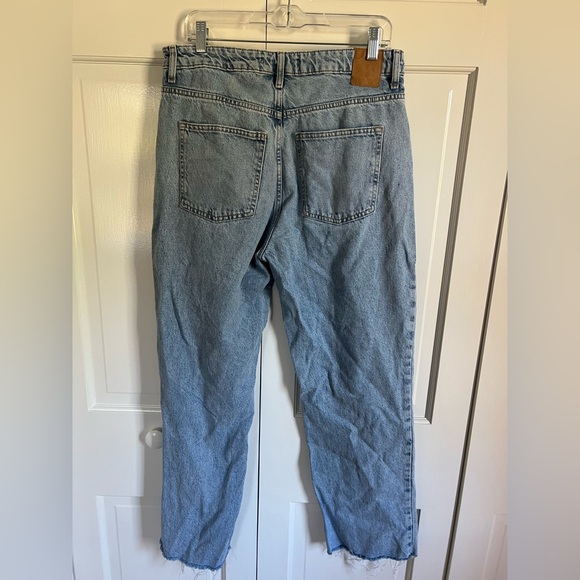 HIGH-WAISTED STRAIGHT LEG ANKLE LENGTH JEANS Z1975 - Picture 4 of 4